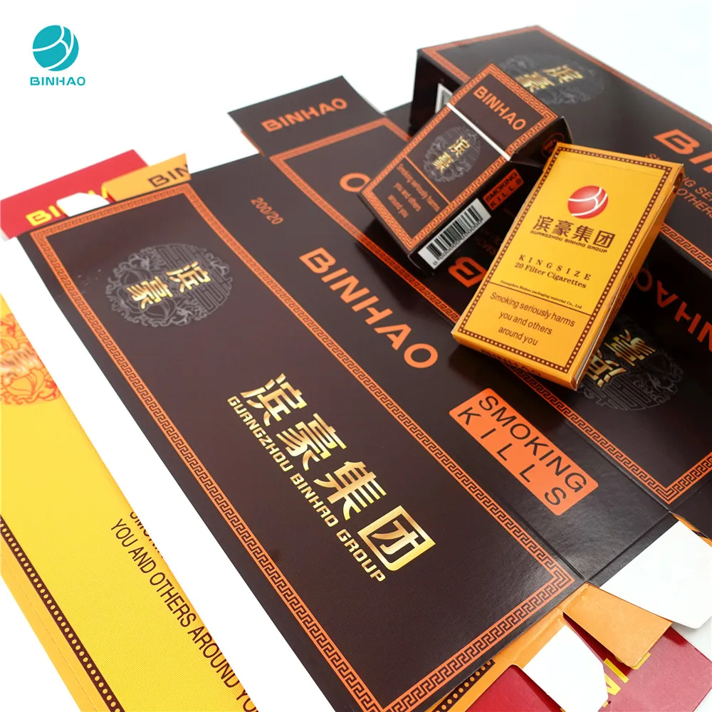 Popular in European Market Various Custom Cigarette Cardboard Paper Packets