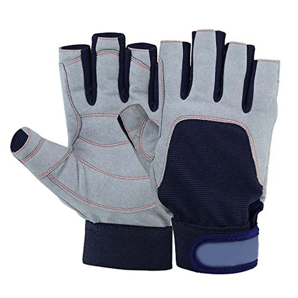 Custom Huge range of long and short finger sailing gloves Protection PU Leather Sailing Gloves