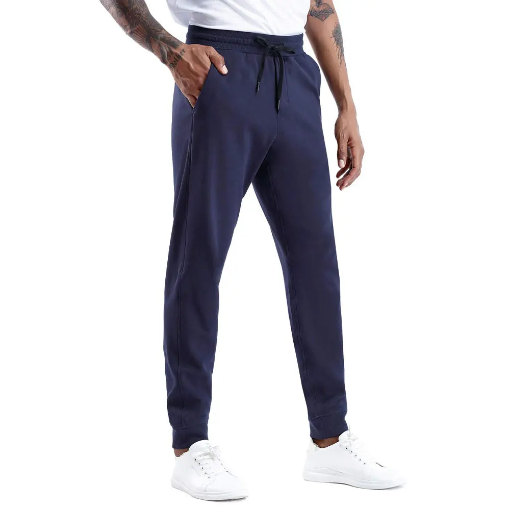 Wholesale 100% cotton Fleece Jogger Men Streetwear Custom Logo Blank Oversized Unisex Sweatpants Breathable Quick Dry