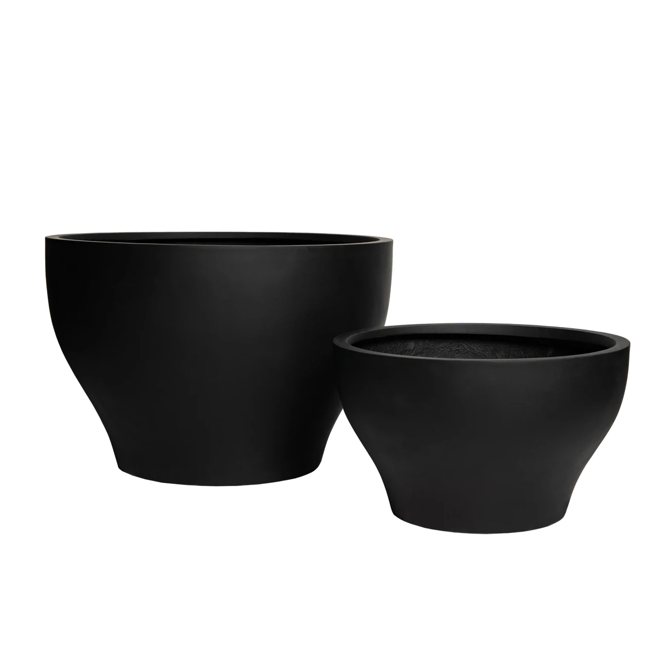 Original extra large succelent giant size set of 4 fiberstone garden planter pot made in Vietnam