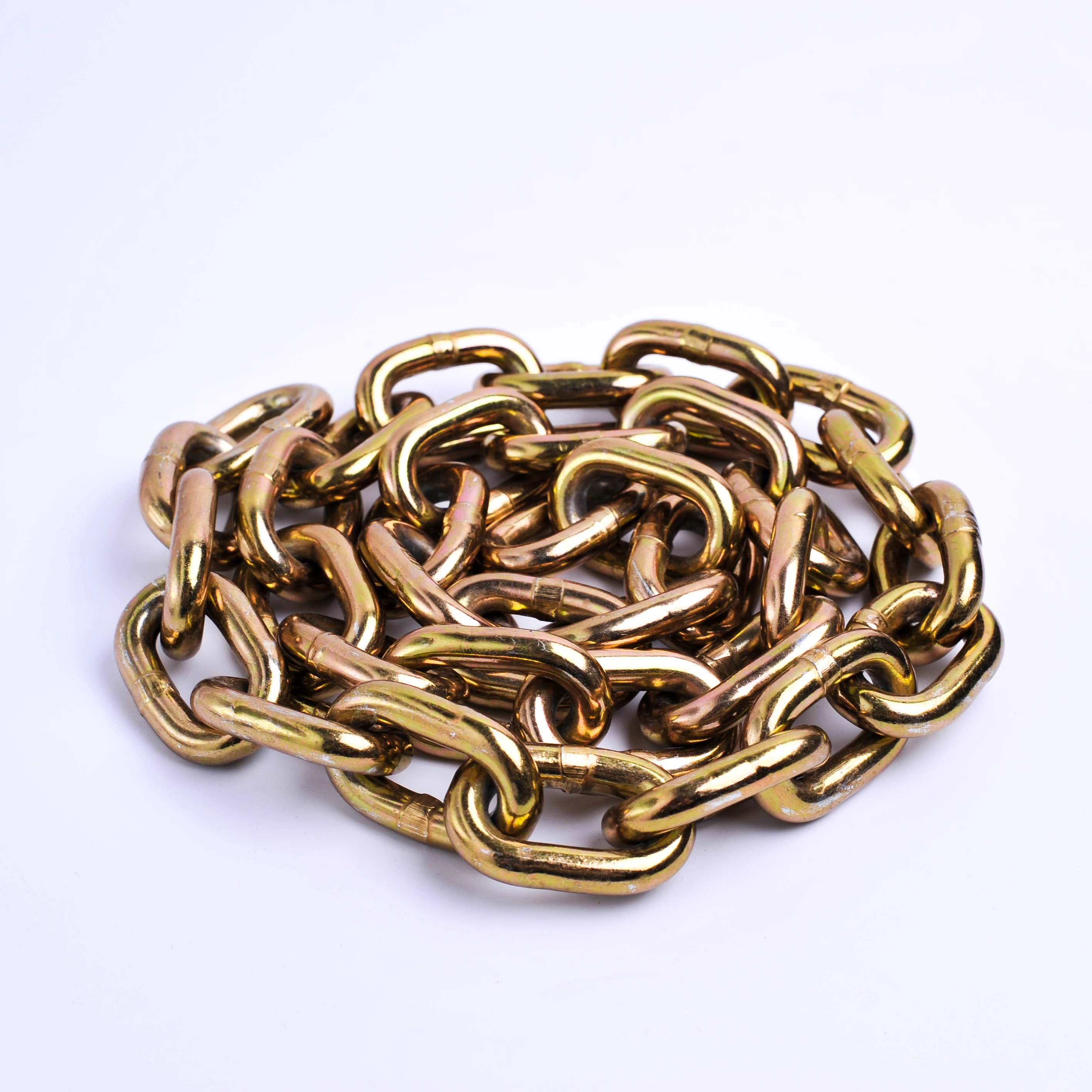 chrome plated g70 3/8 transport chain with clevis grab hook