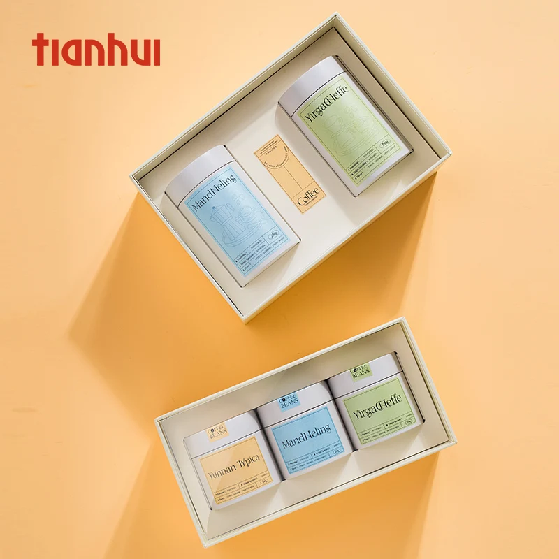 Tianhui Customized Design Round Airtight Tea Tin Canister Food Grade Airtight Canister