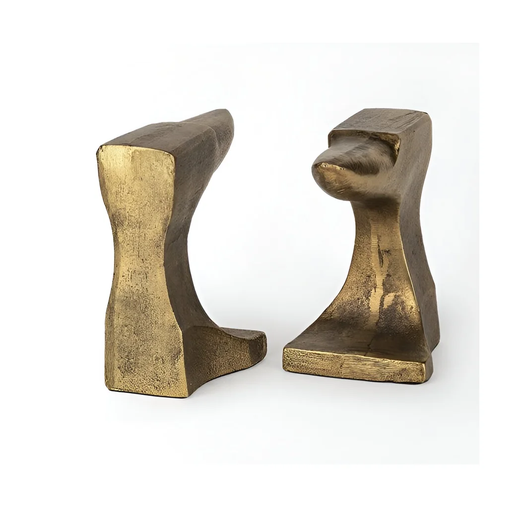 Stairs Shape Designer Luxuries Heavy Weight For Paper Holding Files And Documents Office Desks Manager Gold Bookends