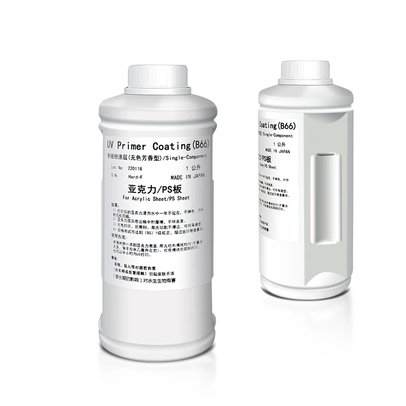 1L Pretreatment Transparent Metal/Acrylic/Glass UV Coating Liquid to Help Uv Ink Adsorb on Smooth Material Surface