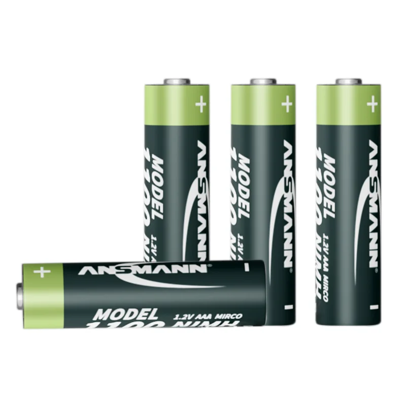 Ansmann EU standard low self-discharge 4pcs pack rechargeable 1.2V 1100mAh AAA nimh battery for sale