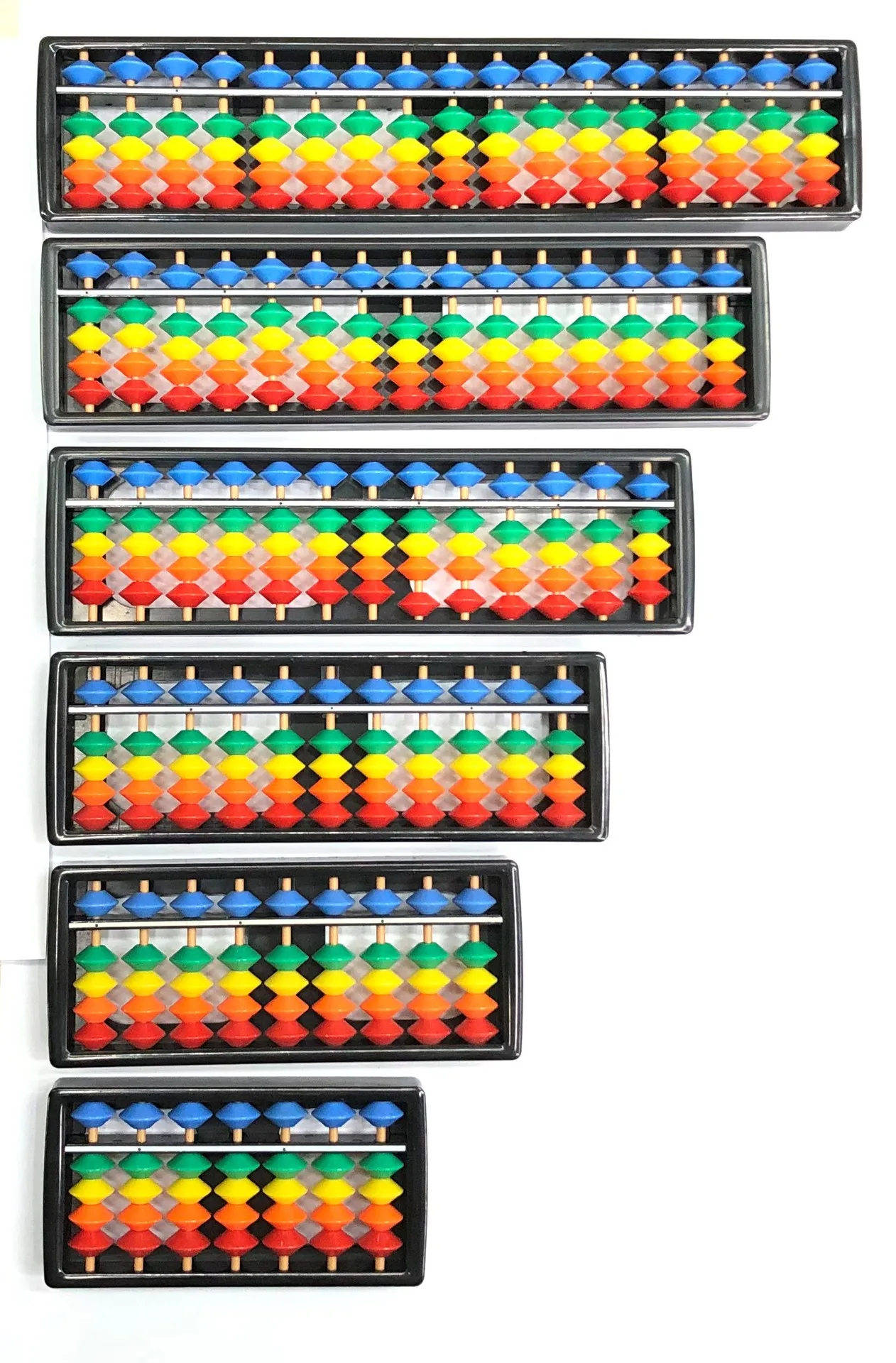 15 Rods Traditional Chinese Abacus Plastic Soroban Educational Toys Caculating Tool