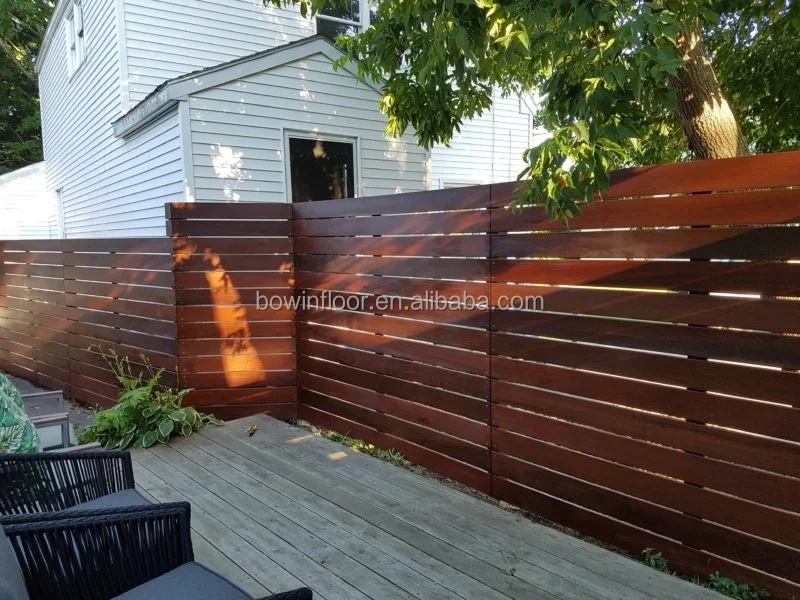 garden solid timber fencing ipe fencing