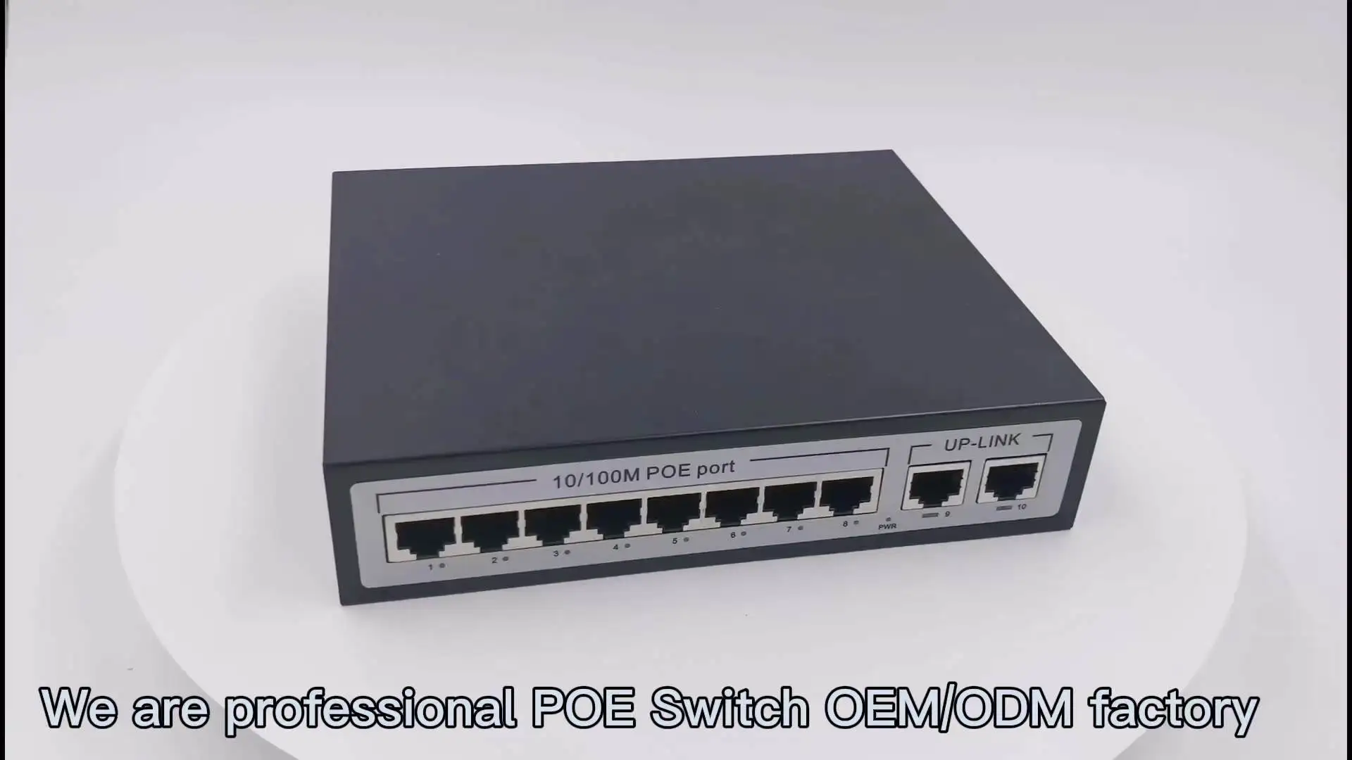 Factory OEM/ODM POE Switch 10/100Mbps Ethernet Supply Security CCTV