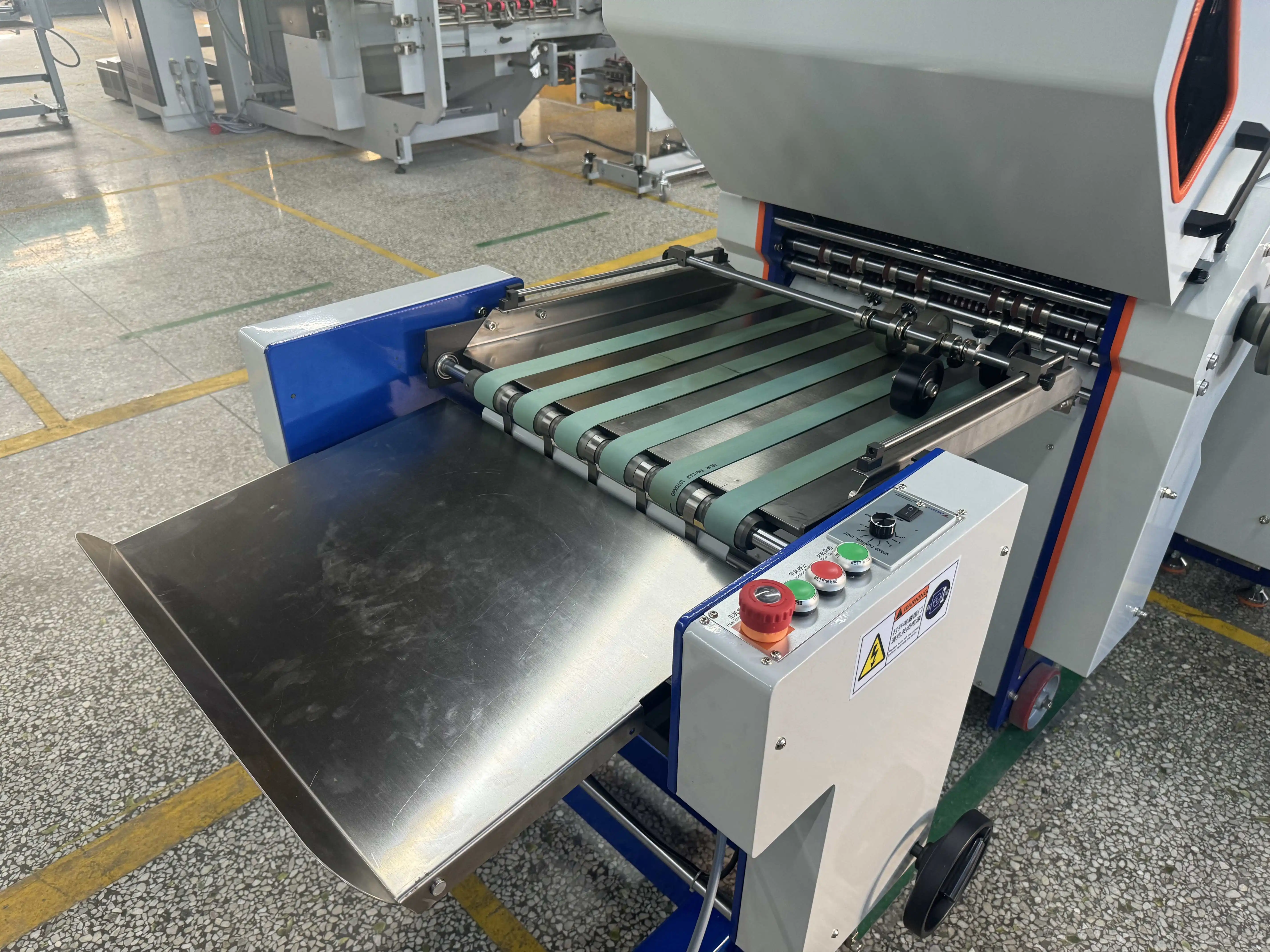 Industrial Wide Format Paper Folding Machine With Flat Pile Feeder With Cross Folder For Brochure Instruction Manual Booklet