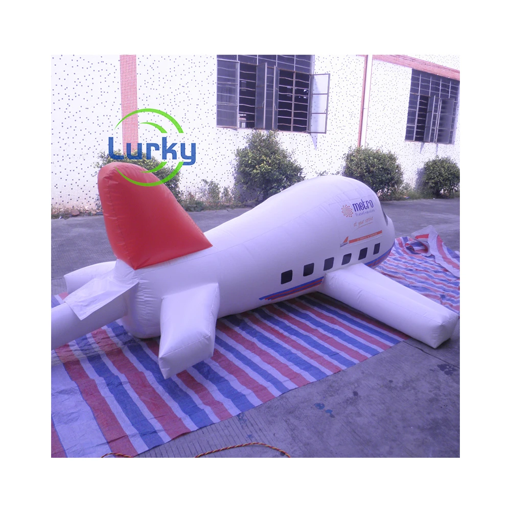 Custom Pvc Inflatable Plane Model Advertising Large Inflatable Airplane Helicopter For Sale