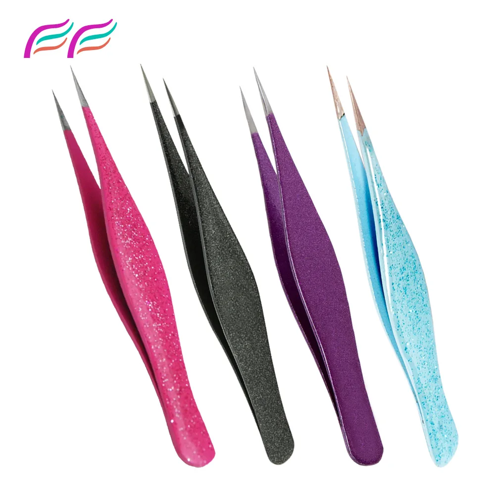 Wholesale Eyebrow Tweezer Pointed Best Tweezers for Ingrown Hairs with custom logo packaging and colors