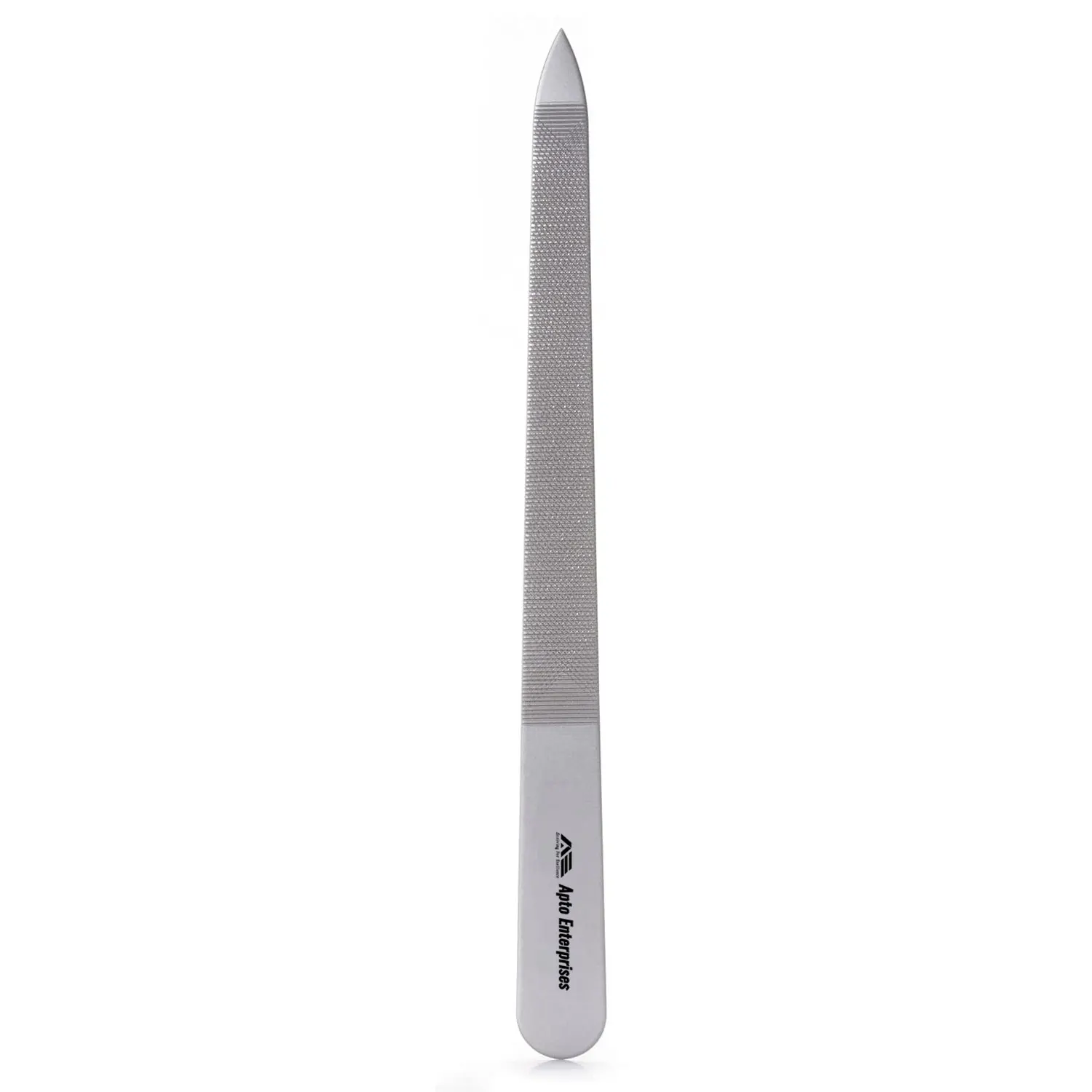 4 Pieces Metal Nail File Set Diamond Nail Files 5.9 Inch Stainless Steel Double Sided Fingernail And Toenail Files Kit