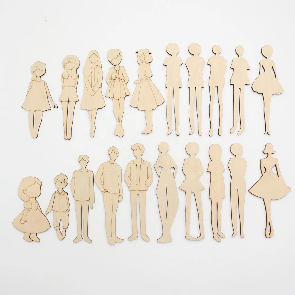 Strong discounts on creative wooden doll toys - Children can be the latest fashion designers in 2023