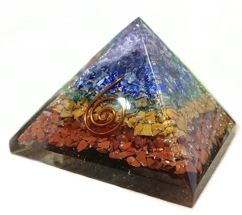 Orgone Pyramids Selenite Orgone Pyramid With Copper Coil : Metraton  Selenite Orgone Pyramid Orgonite Products