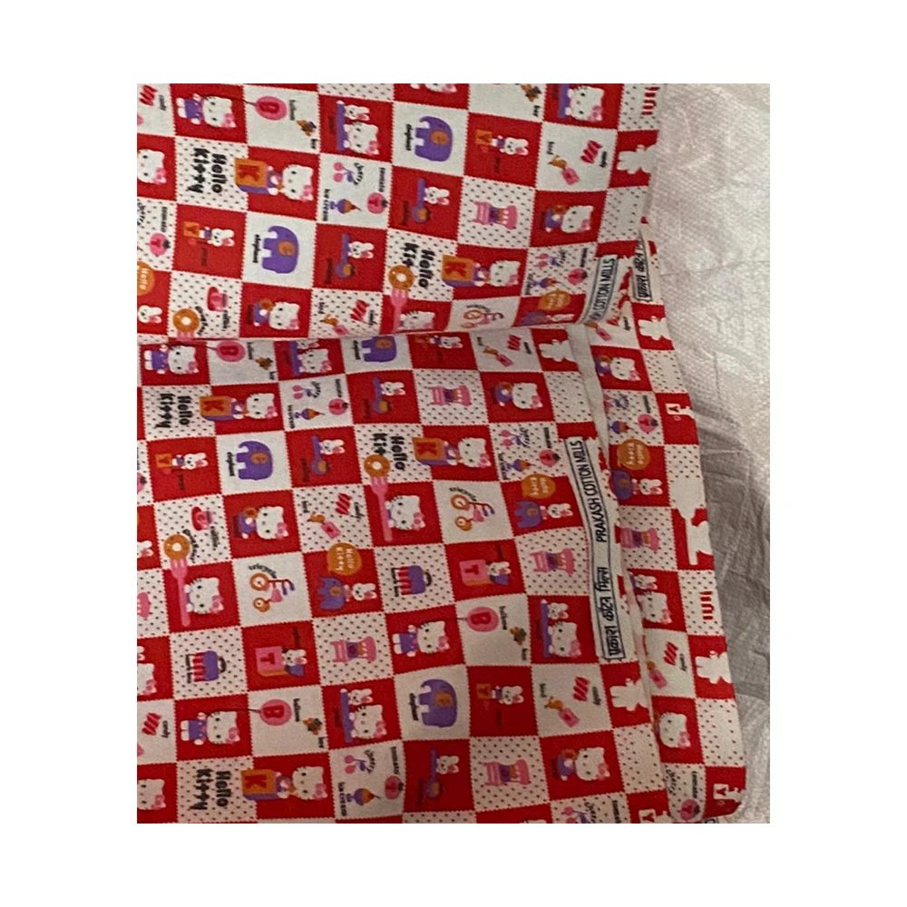 Top Selling  Non Woven Cotton Silk Material  Kids Digital Printed Flower Baby Fabric At Best Price