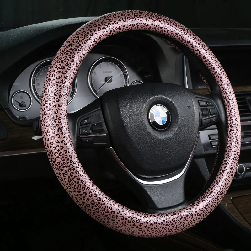 Auto parts promotion All season universal sport anti-skid pu designer car steering wheel steering wheel cover