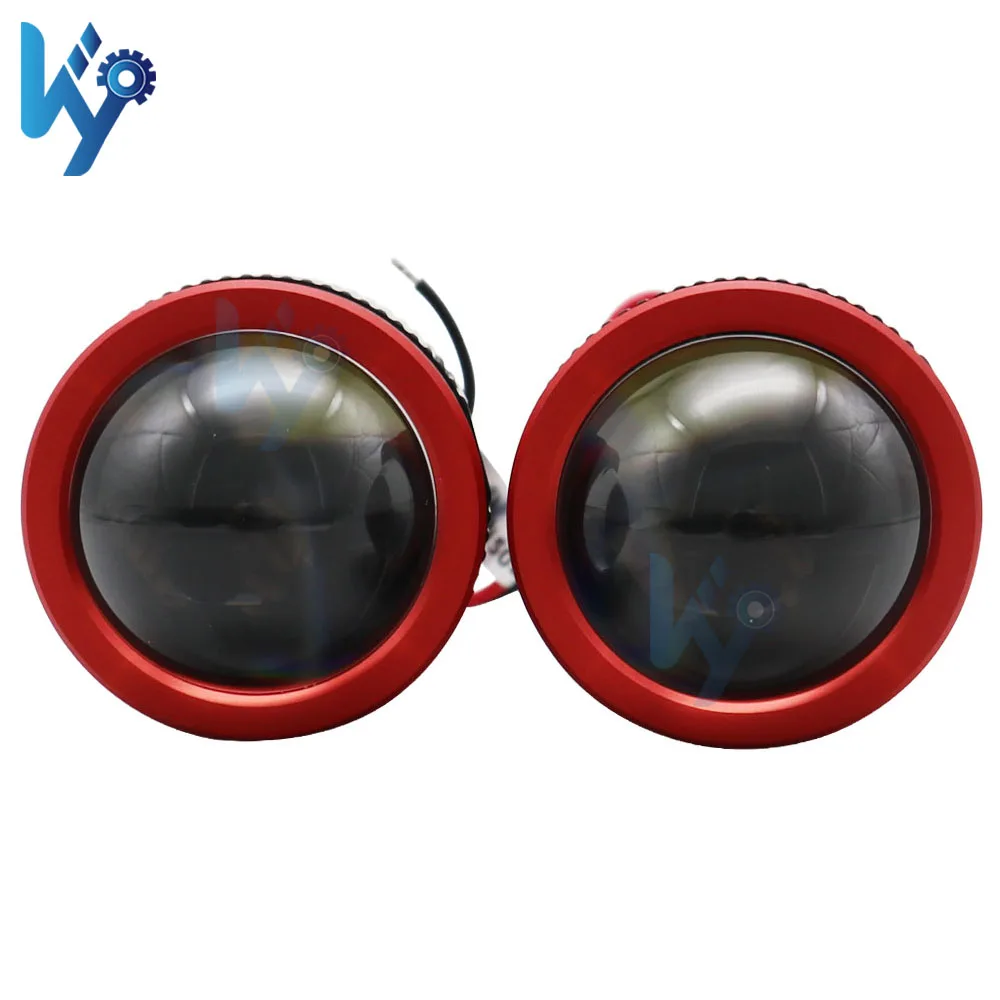 NEW KYWDP001 Mini Led Motorcycle ATV SUV Tractor Led Headlight Laser Light 12V Dual Color Driving Fog Projector Lens LED
