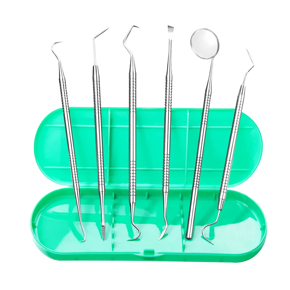 Stainless Dental Tool Set 3 Sets Oral Instruments Dental Tools Dentist Teeth Hygiene Explorer Probe Hook Teeth Care Kits