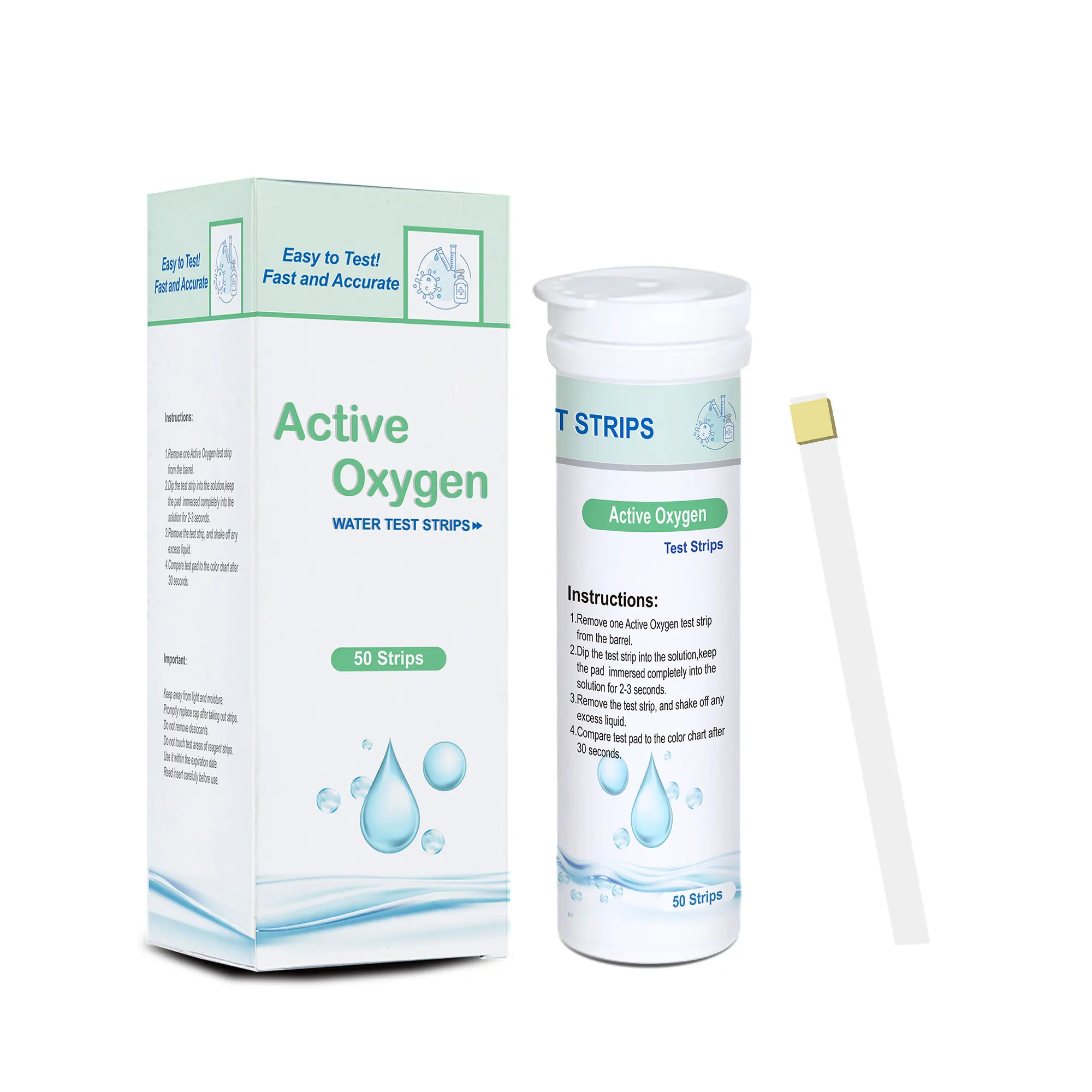Swimming Pool Ozone Test Paper Ozone Spa And Hot Tub Water Test Strips Active Oxygen Water Test Strips