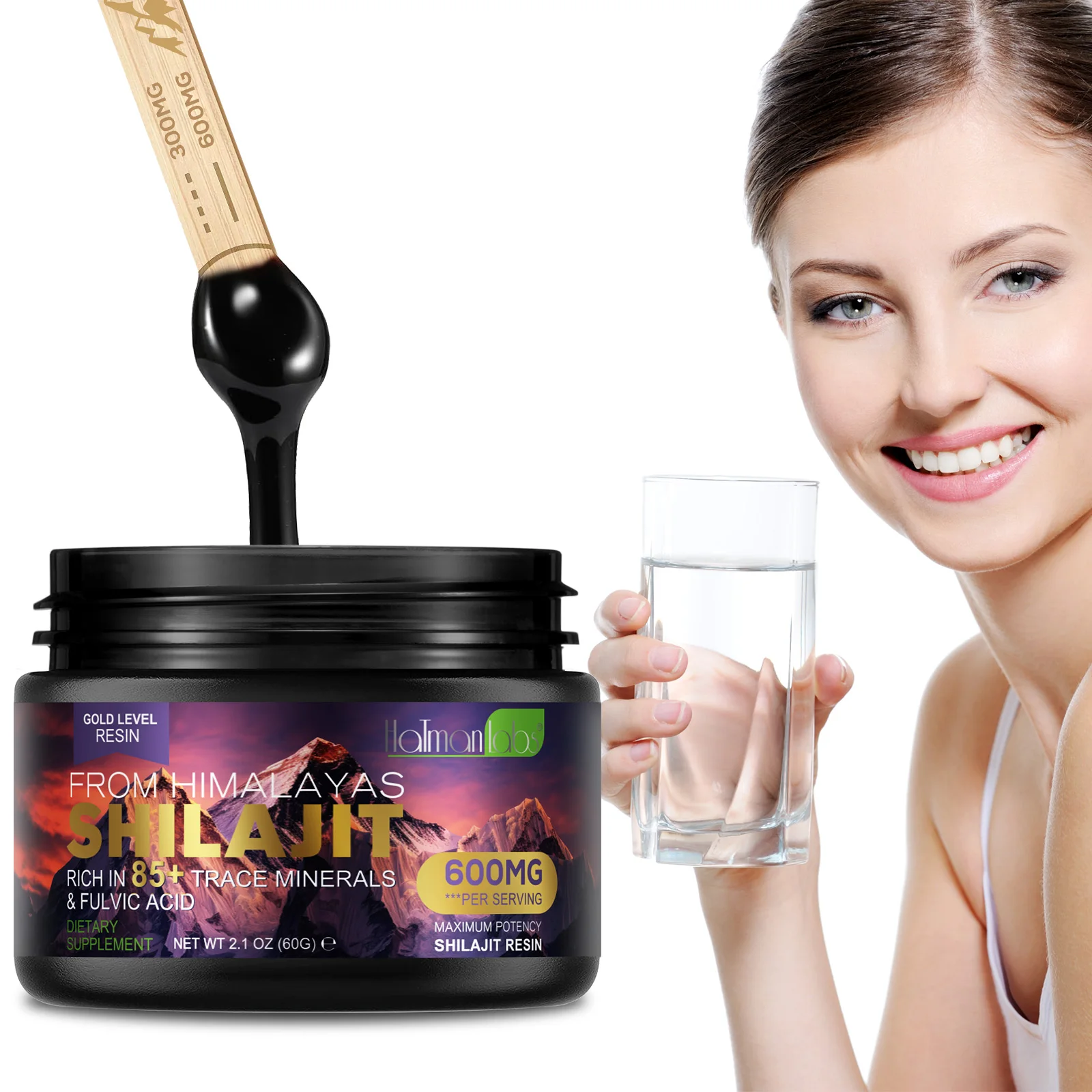 Натуральная добавка для здоровья способствует усилению иммунной энергии поддержки чистой хималайской шиладжитской смолы мужчин и женщин
