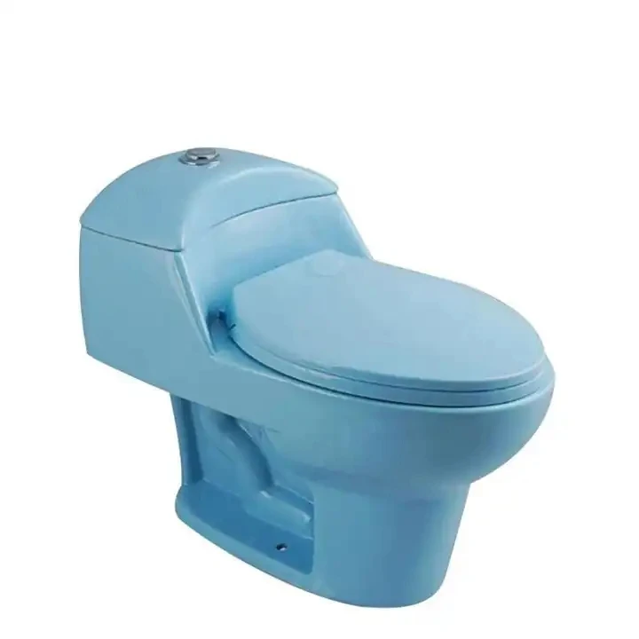 2023 New Toilet Colorful Colored Inodoro Wc Commode Ceramics Toilet One Piece Sanitary Ware Toilet