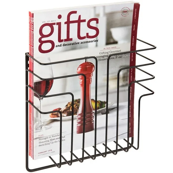 Latest Book Newspaper Magazine Display Wall Hanging Racks For Living Room Decor Customized Designer Racks & Holder For Sale