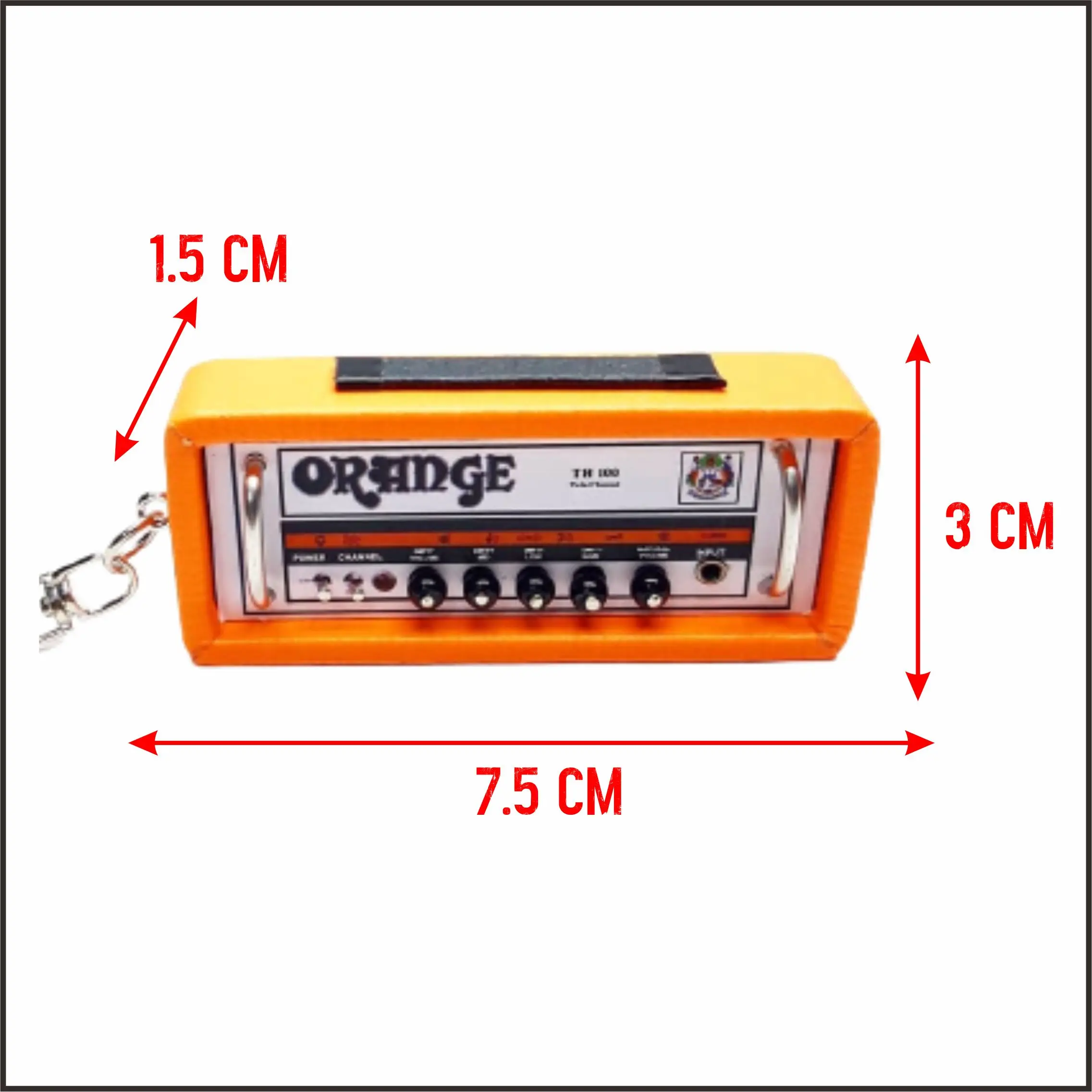 Wooden music keychain amplifier for music lover Creative hand crafted product Customized design and color