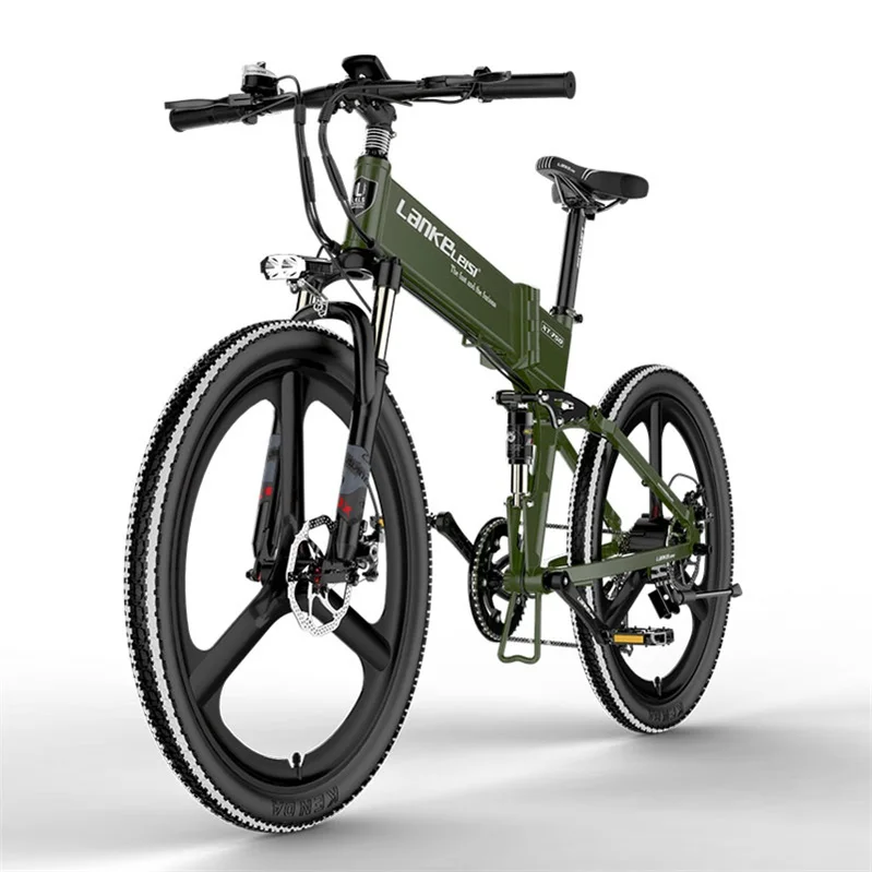 Excider XT750S Folding Mountain Bike Electric Bicycle 48V 26 Inches E-bike with 10.4AH Battery and 400W Motor