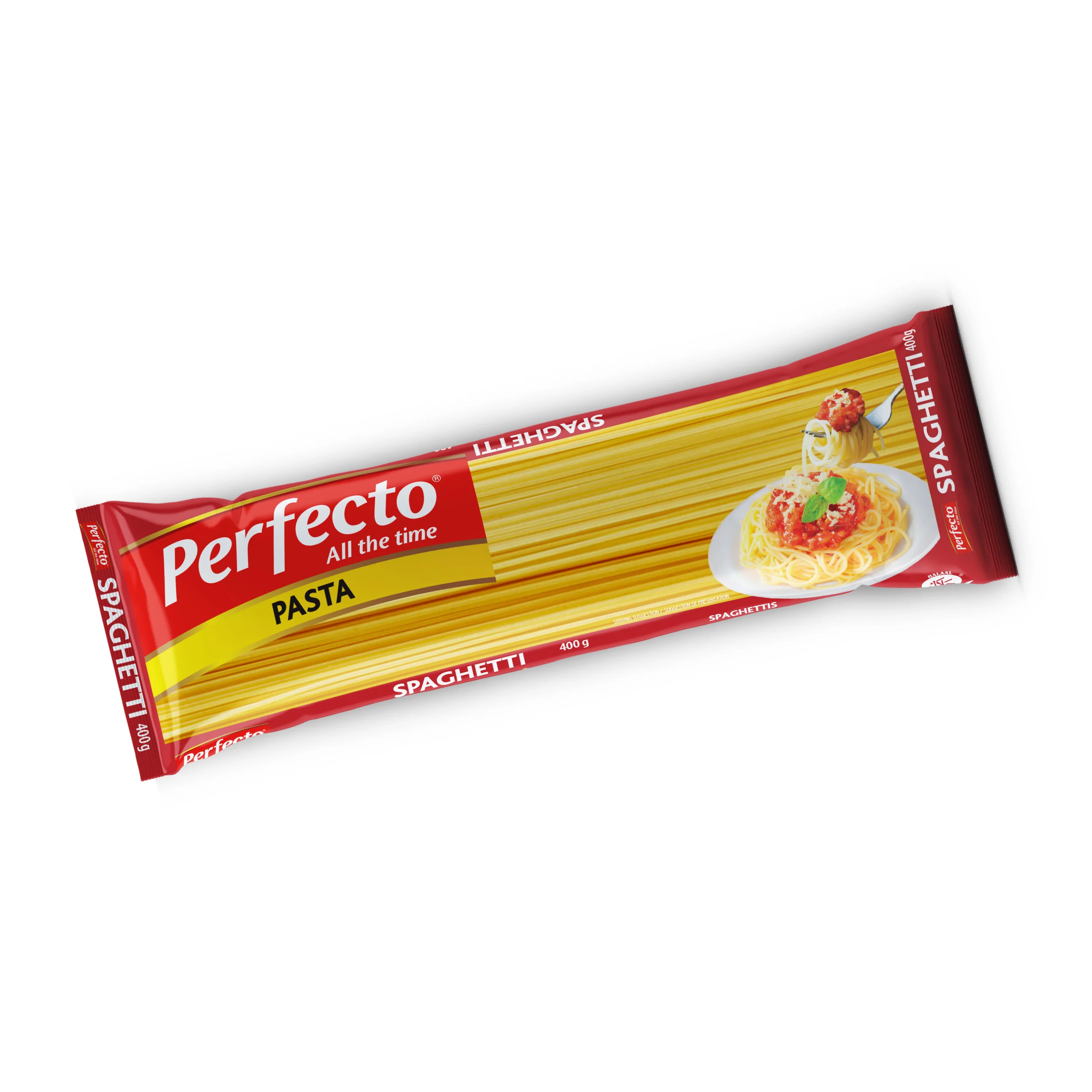 African Budget-Friendly Perfecto 400g  Spaghetti Top-Grade Pasta  Discounted bulk orders Halal ISO Certified