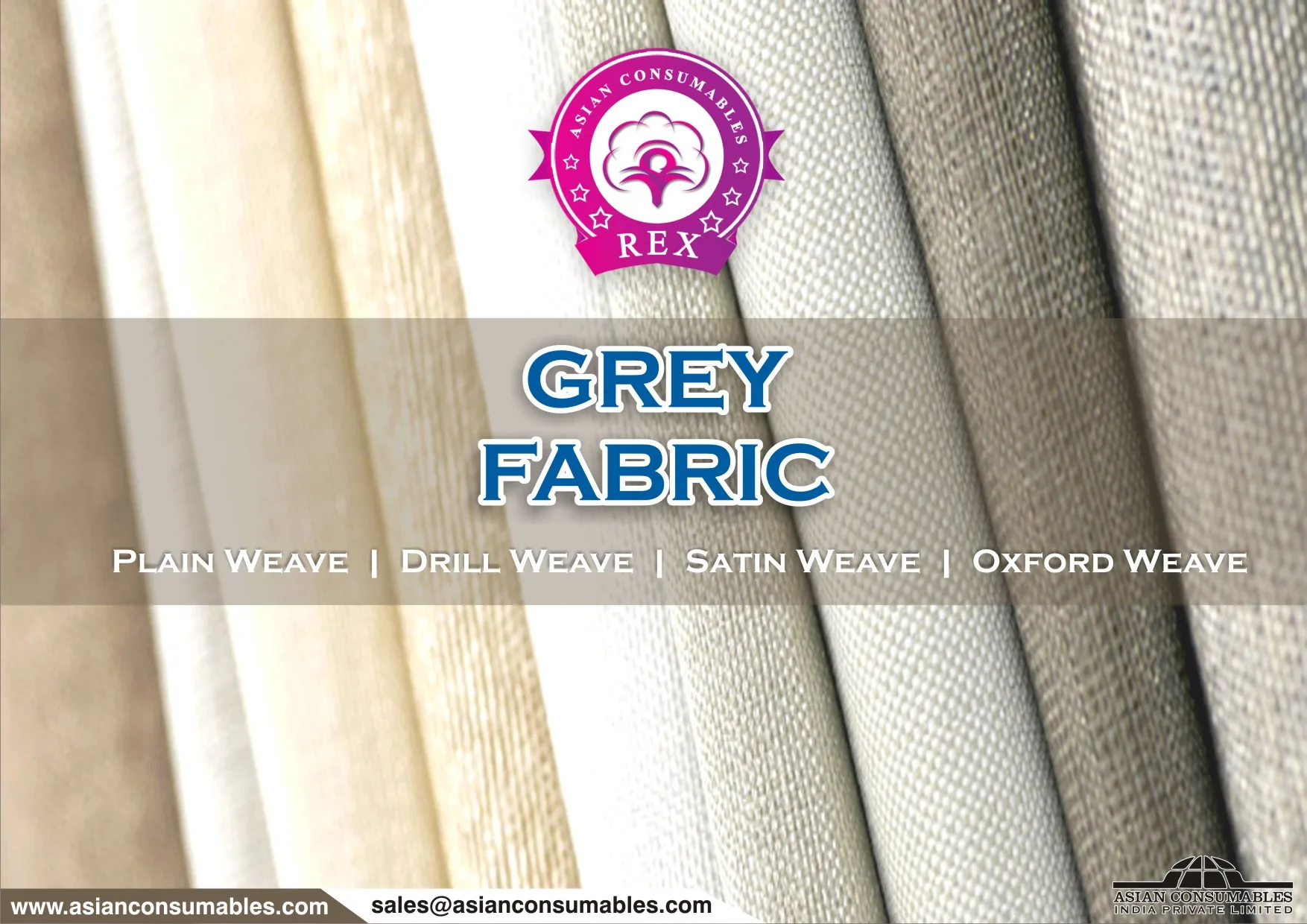 Best quality Natural Grey 100% cotton loop knit fabrics with roll packing by top mercerized cotton yarn exporters