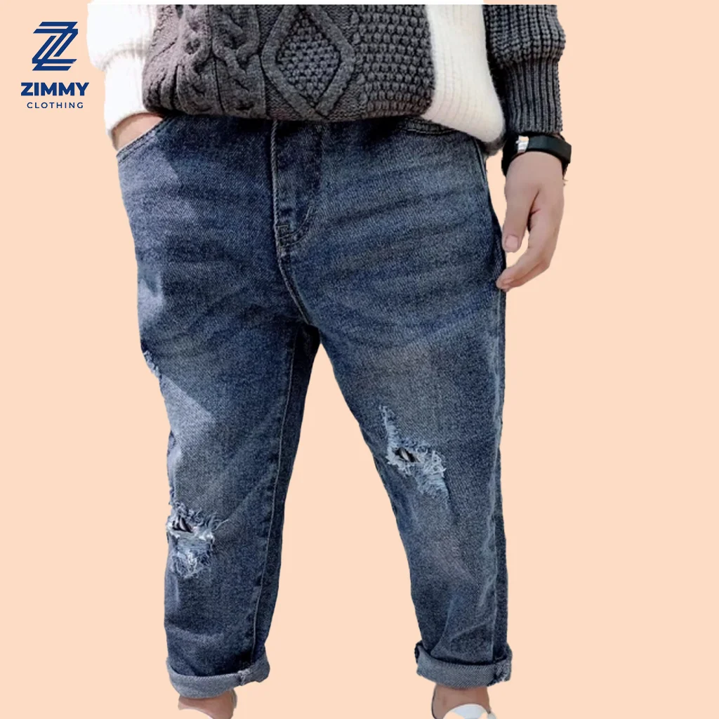 2023 hot sale denim jeans pants for boys men Polyester Trousers Denim Kids  At school Denim for boys