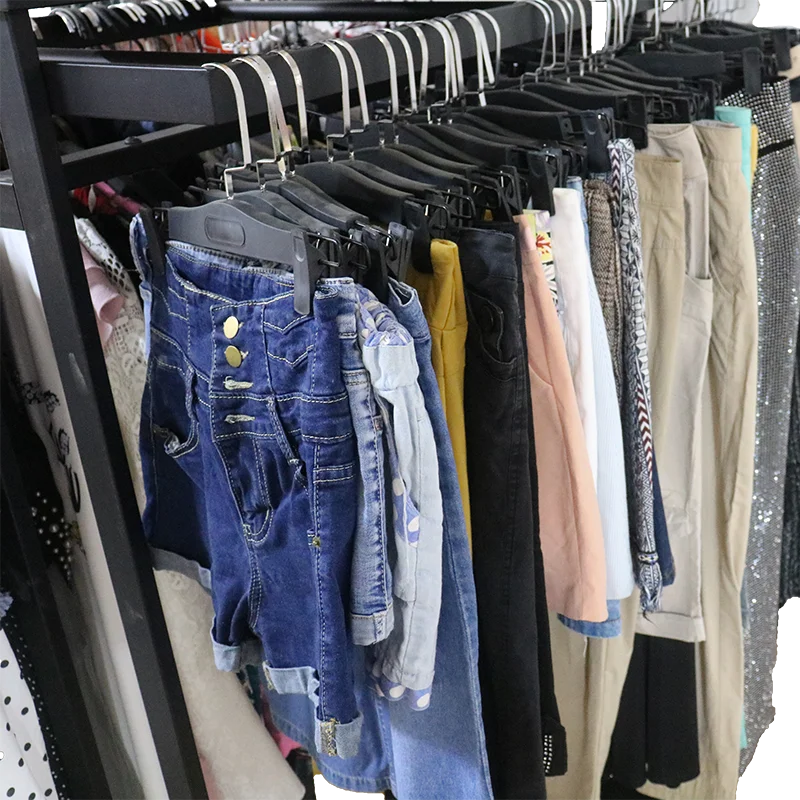 Designer branded clothes used wholesale bales 2nd hand clothing thrift mens pants in bales