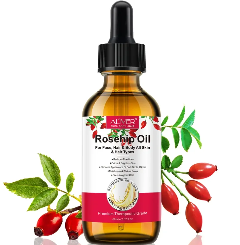 Natural Rosehip Oil Bulk Rose Hip Seed Oil For Face Care Rosehip Oil Organic Cold Pressed Cheap Price