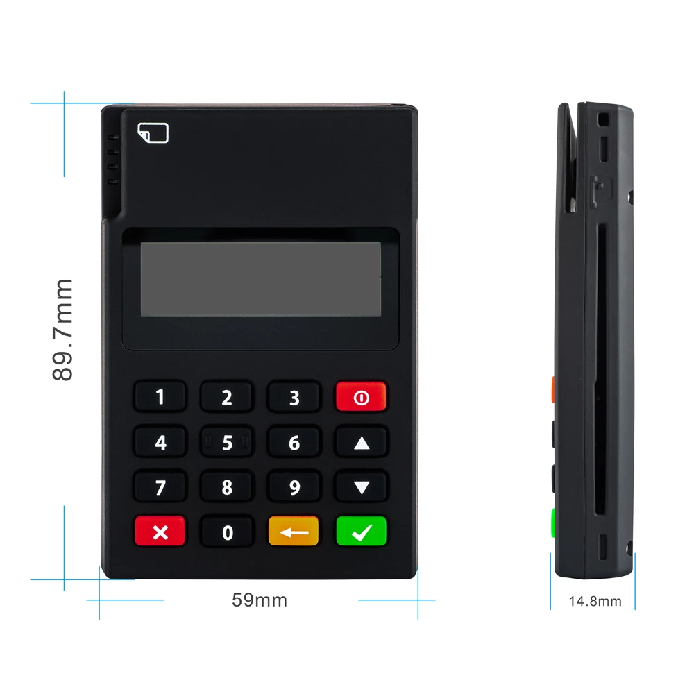 FP9310 Portable all in one mini pos terminal handheld mpos