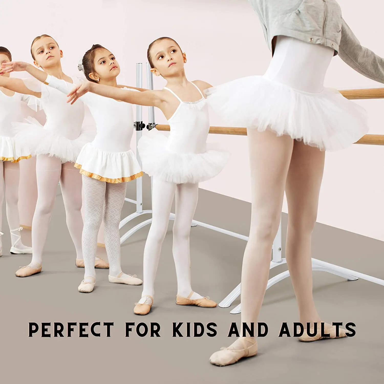 Balance Ballet Barre Portable for Home Height Adjustable Bar for Stretch Pilates Dance or Active Workouts