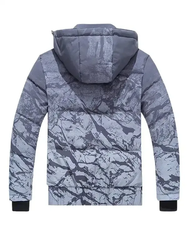 Winter Clothing Warm Up Custom Design Logo Warm Coat Down Double Style Hooded Puffer Zip Up Regular Jacket