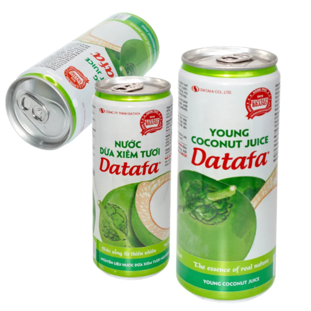 High Quality DATAFA Young Coconut Juice Fresh Coconut Including Coconut Pulp Free Sample From Viet Nam Manufactory Hot Product
