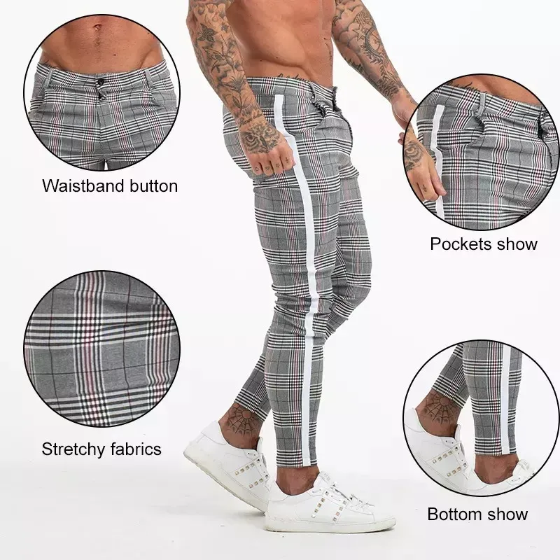 Men Suit Pants Casual Office High Quality Cotton Trousers Business Pants For Men Wedding Party Dress