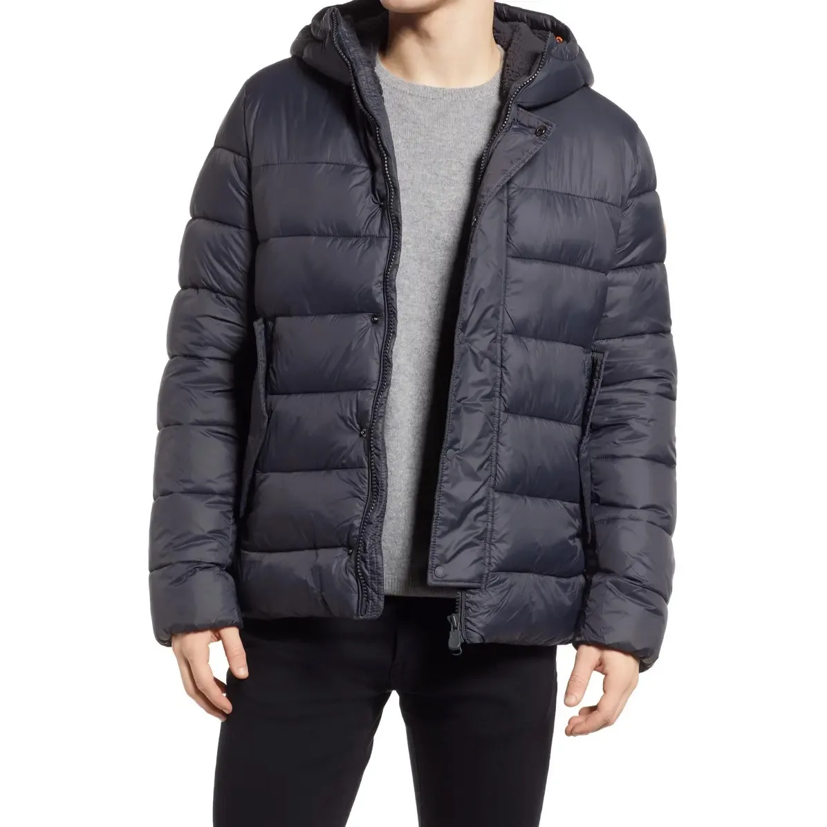 New Wholesale Best Winter Warm Zip Up Hooded Quilted Puffer Jacket Thick Down Puffer Jacket Latest Style