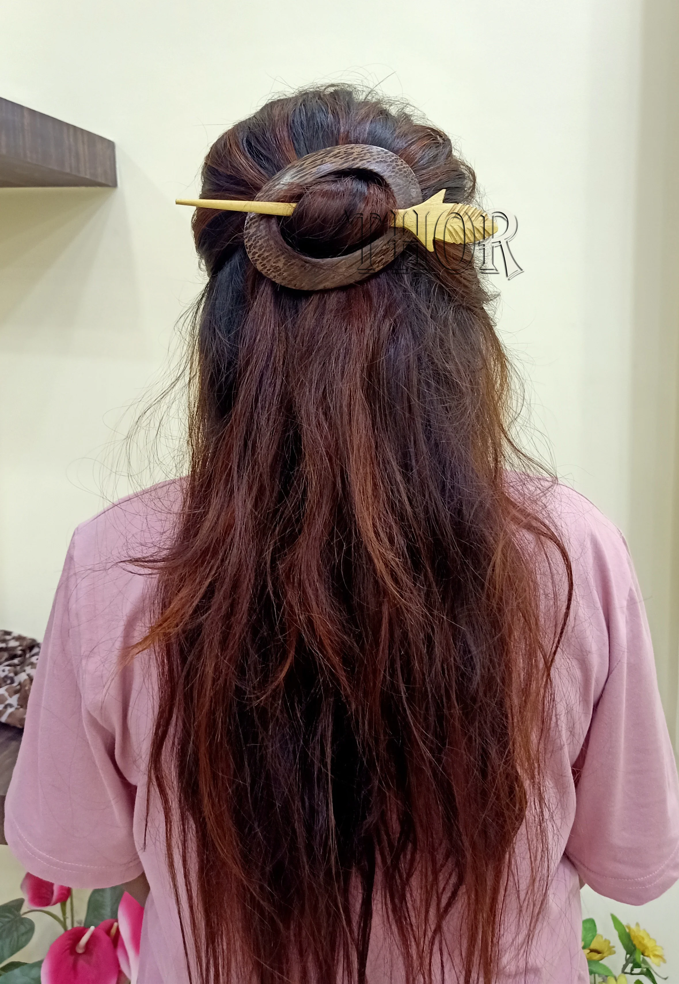 Заколки для волос в виде булочек, круглые полые аксессуары, металлические деревянные шпильки для волос, женские аксессуары для волос