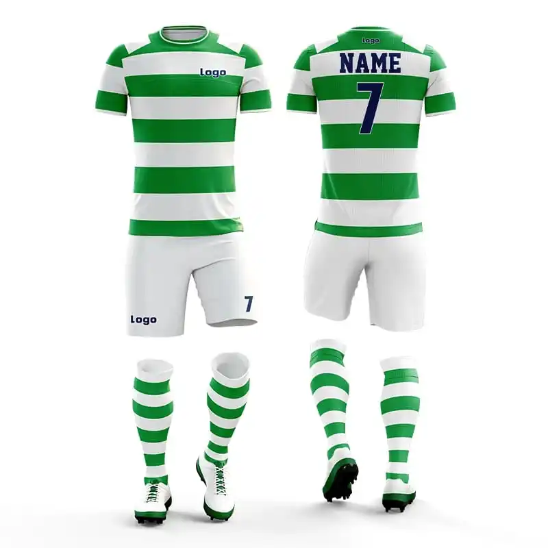 France Yellow Hot Selling Soccer Jerseys Set Kits for Boys Uniform Adult Soccer Wear Sublimated Soccer Jersey Football Shirt