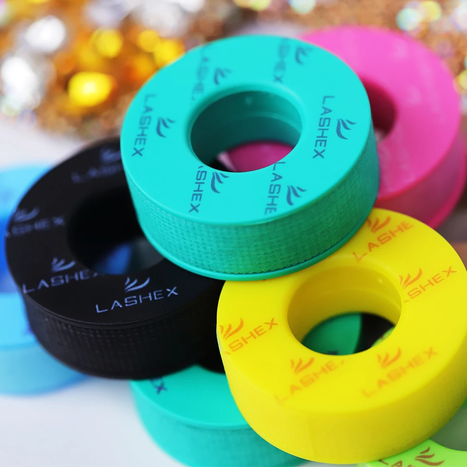 Private logo isolation with holes breathable non-woven lash sensitive tape eyelash extensions silicon gel tape