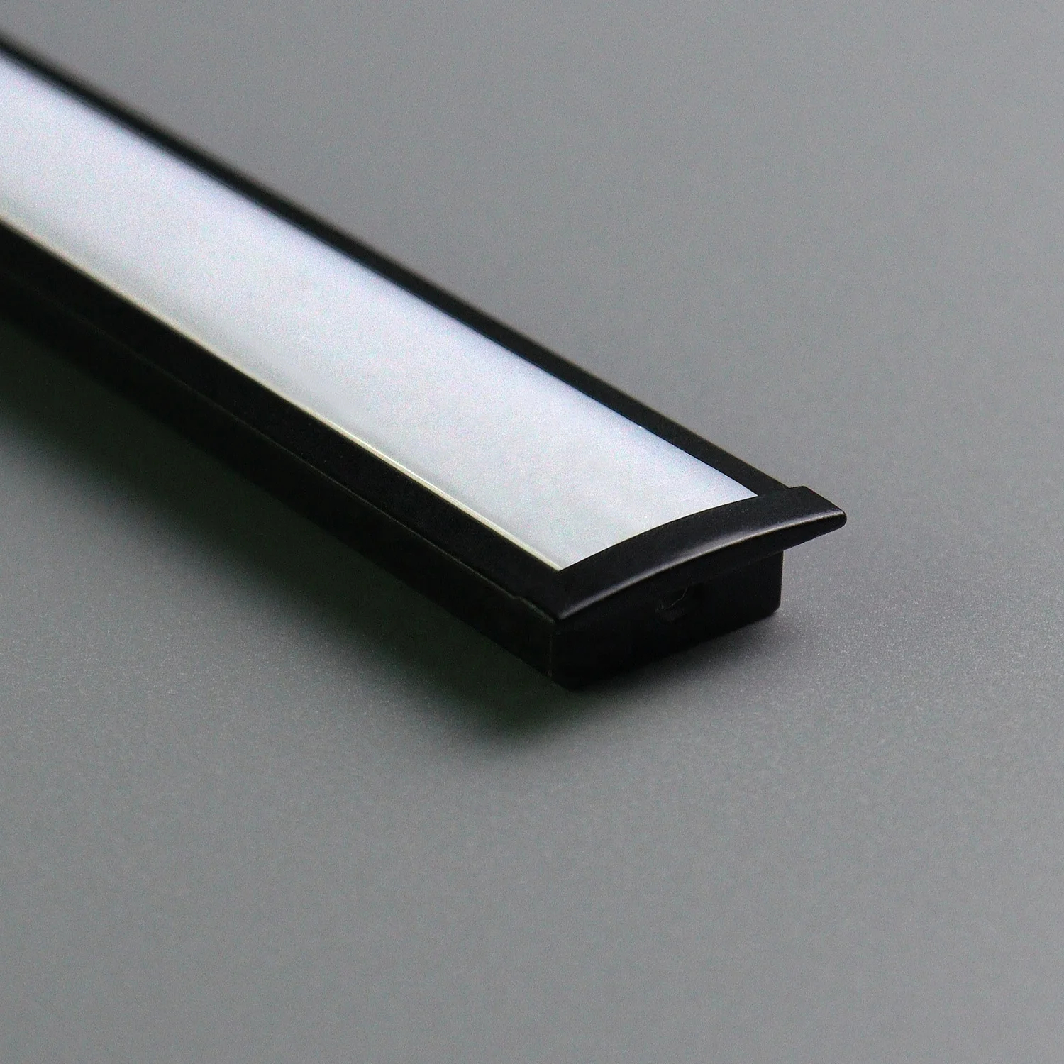 Hot Selling Classic Embedded LED Aluminum Profile Kit Black Linear Light Groove For Inside Cabinets And Wine Cabinets