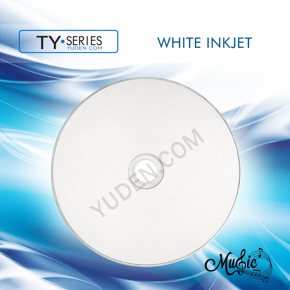 TY Blank Audio CD-R 52X 700MB White Inkjet Printable Duplication A Grade (OEM brand Available)