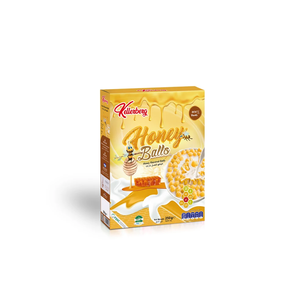 Honey Balls Hot Sale Honey Balls Breakfast Cereal Cartoon Box from Turkey Best Price
