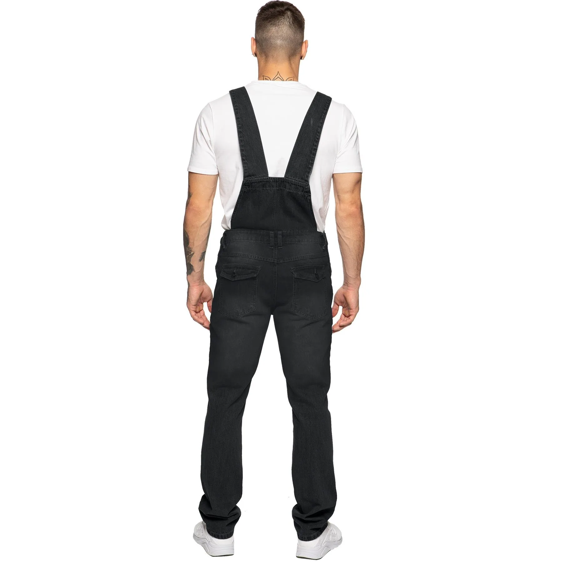 Wholesale New Fashion Overalls Trousers Denim Suspenders Black Dungaree Jeans Stylish Jeans Pant For Men