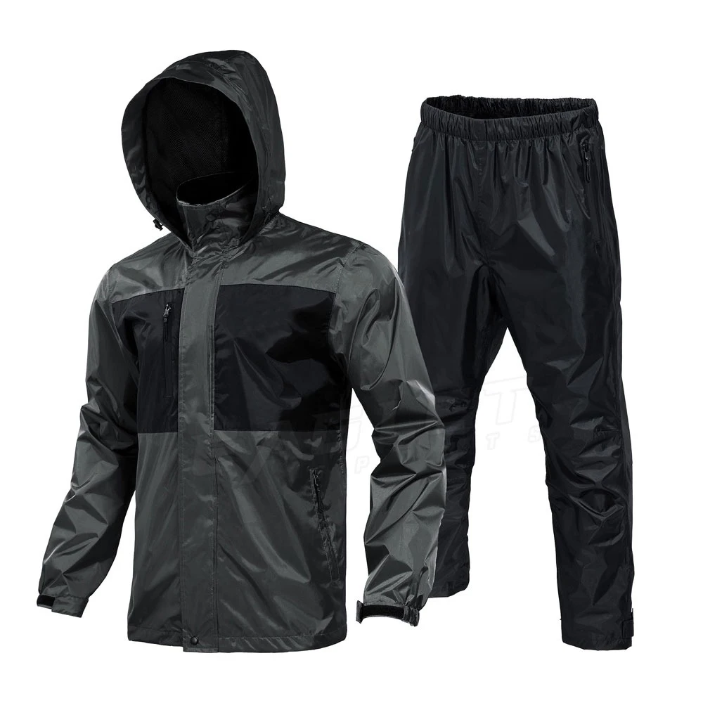 Waterproof and Windproof Heavy Duty PVC Work Rain Suit Rain Gear Safety Jacket and Pants for men and women