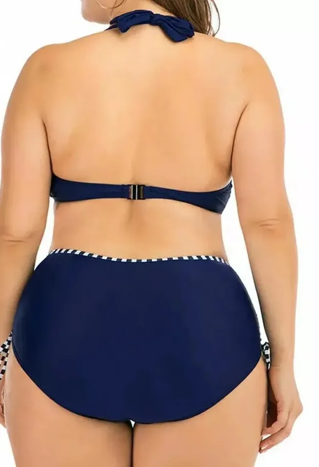 Plus Size Women Bikini Women High Quality Sublimation Full Print Bikini Set Push Up Swimsuit Swim Wear