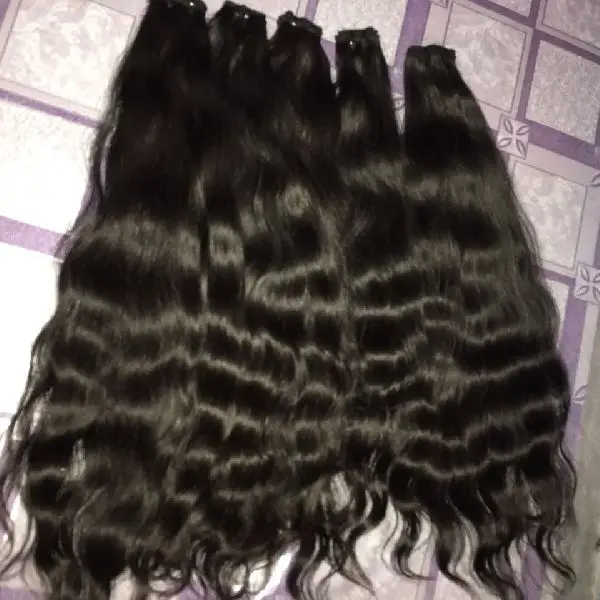 THE BEST QUALITY HAIR RAW SOUTH INDIAN UNPROCESSED TEMPLE VIRGIN HUMAN HAIR BUNDLES CUTICLES ALIGNED HAIR NATURAL BLACK & BROWN