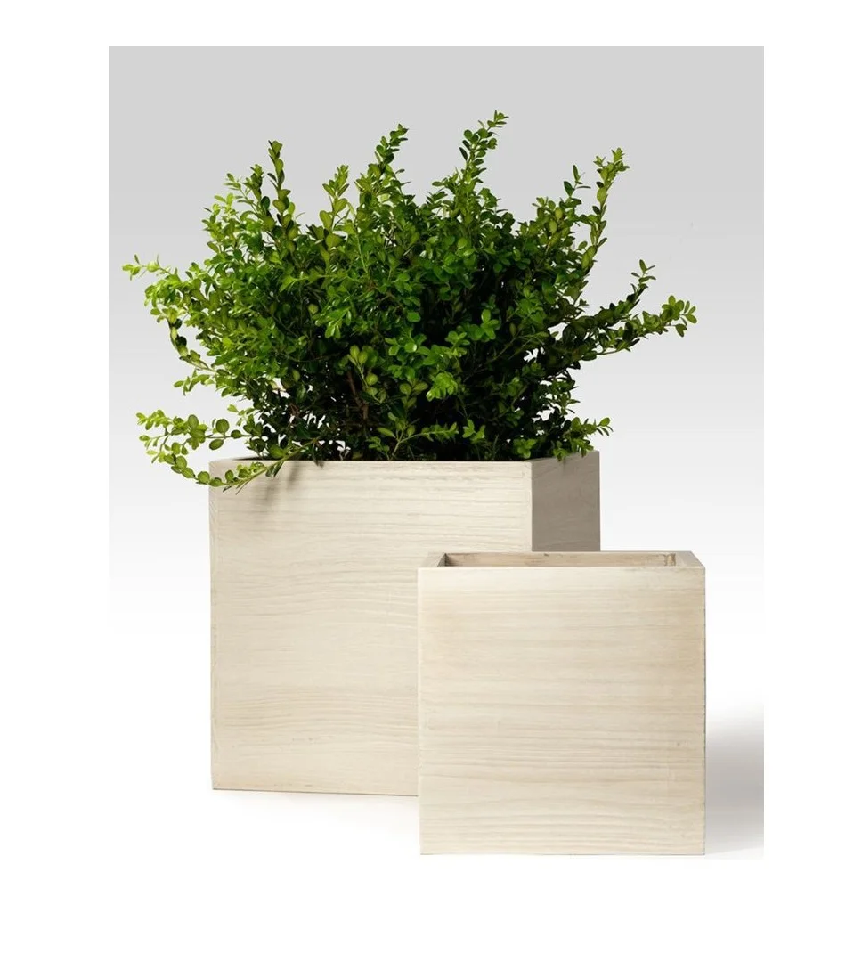 Wholesale Wooden Planter With Zinc Liner Undersides Indoor And Outdoor Flower Pots And Planters Interior Home Decoration Custom